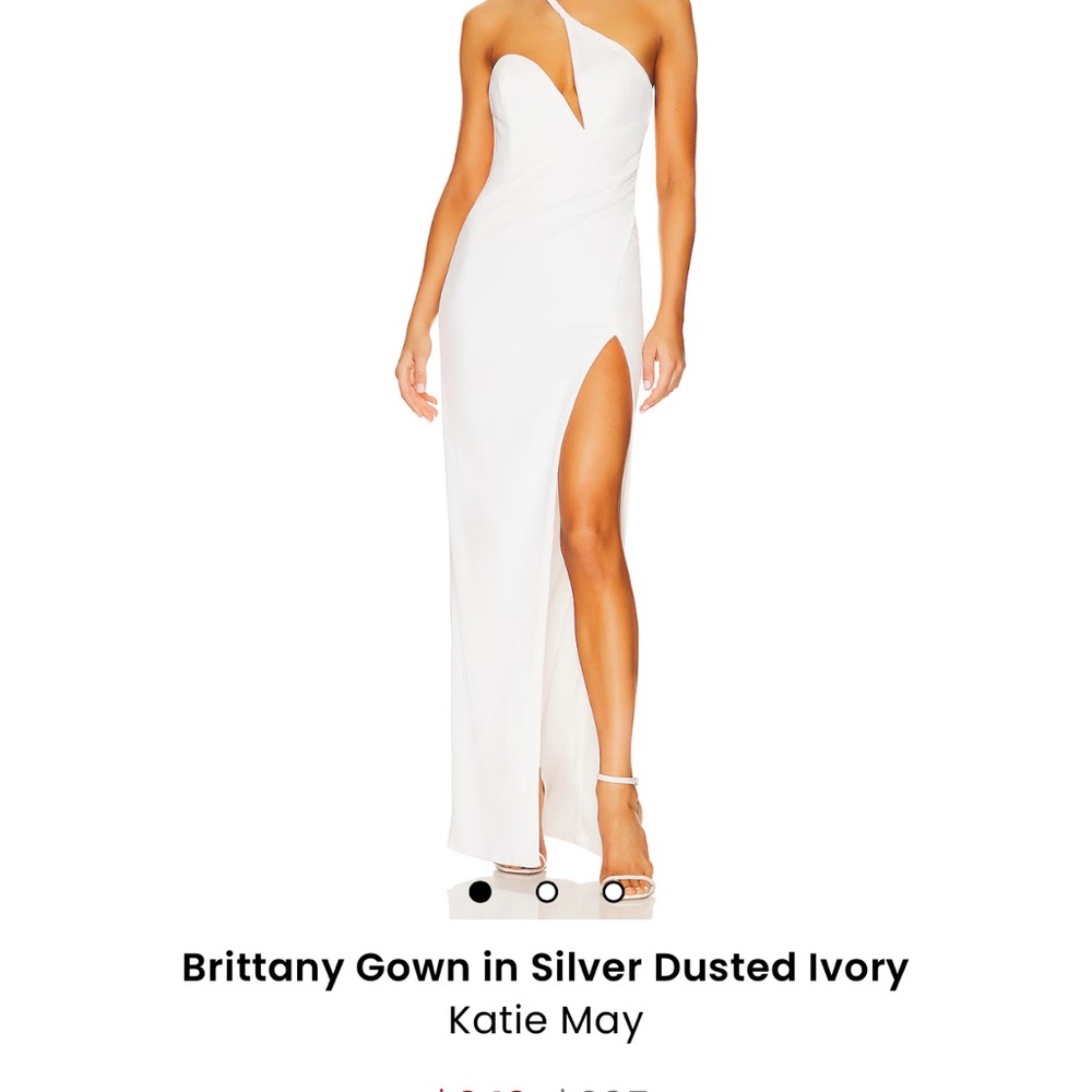 Katie May Brittany Gown in Silver Dusted Ivory